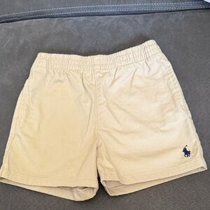 Ralph Lauren Beige Shorts with Embroidered Logo